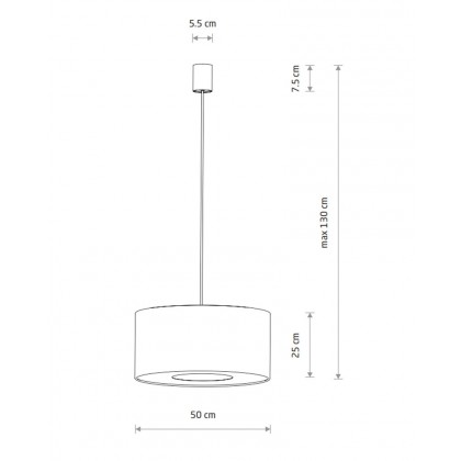 Підвісний світильник, люстра Nowodvorski 11674 Lago M E27 1x25W IP20 сірий